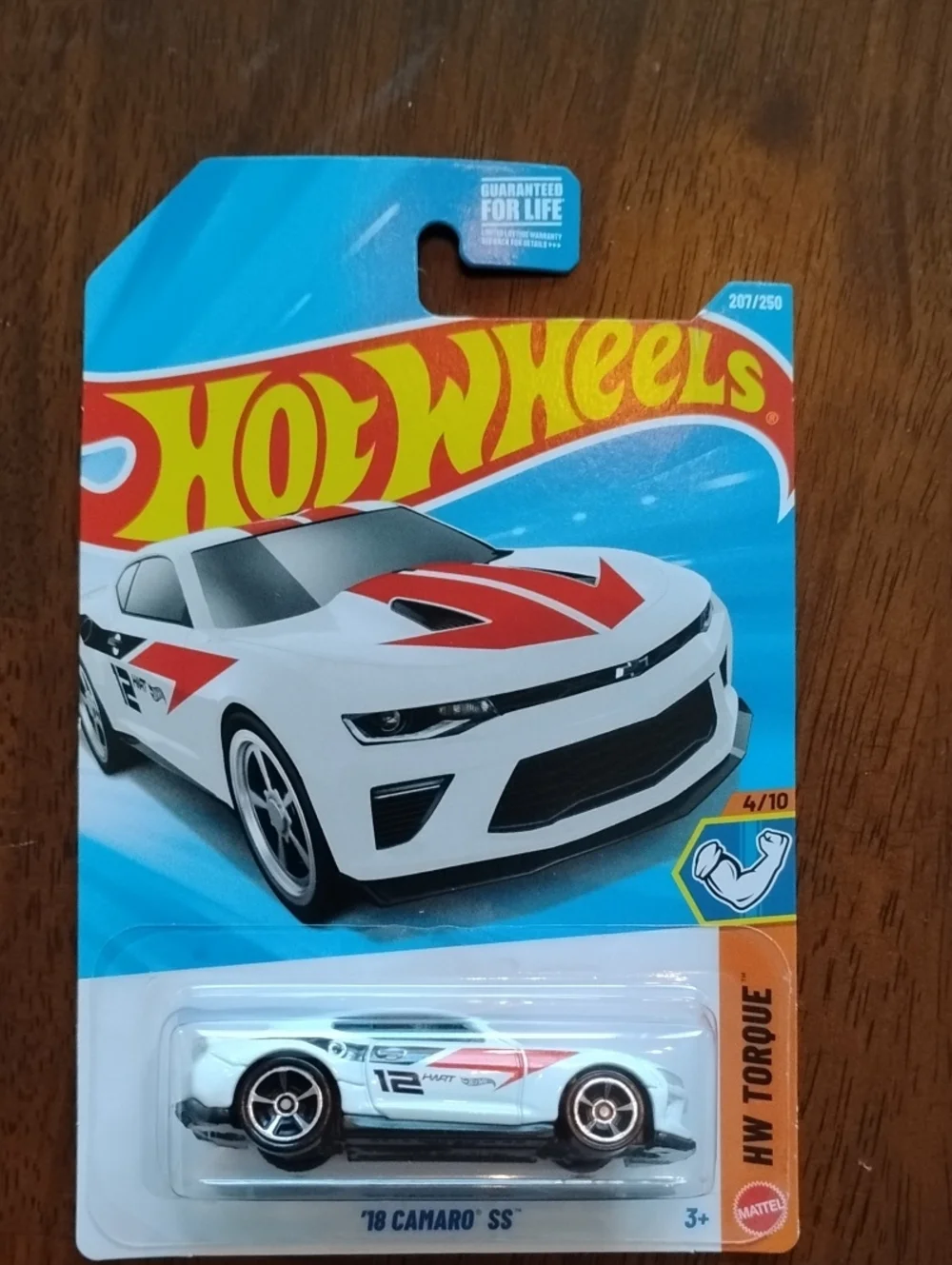 Mattel Hot Wheels '18 Camaro SS Toy Car - White with Red Accents